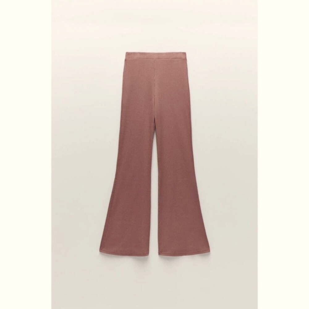 Zara Ribbed Flare Pants